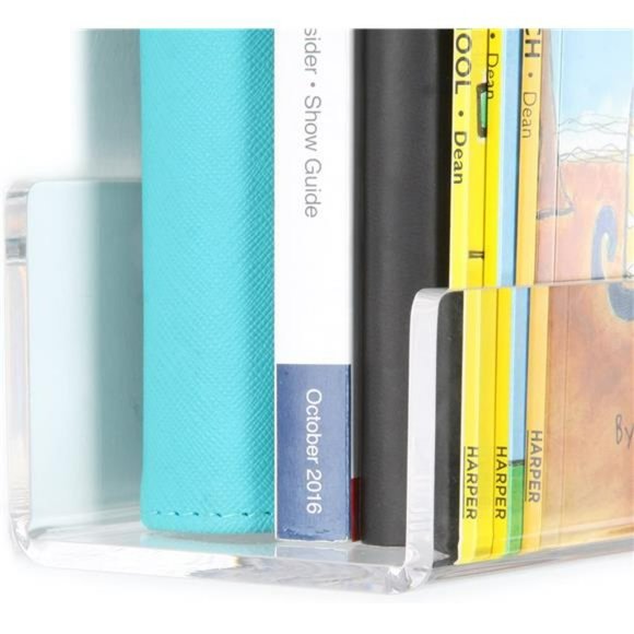 Acrylic 2 Packs Floating Bookshelves 24 inches with Free Screwdriver